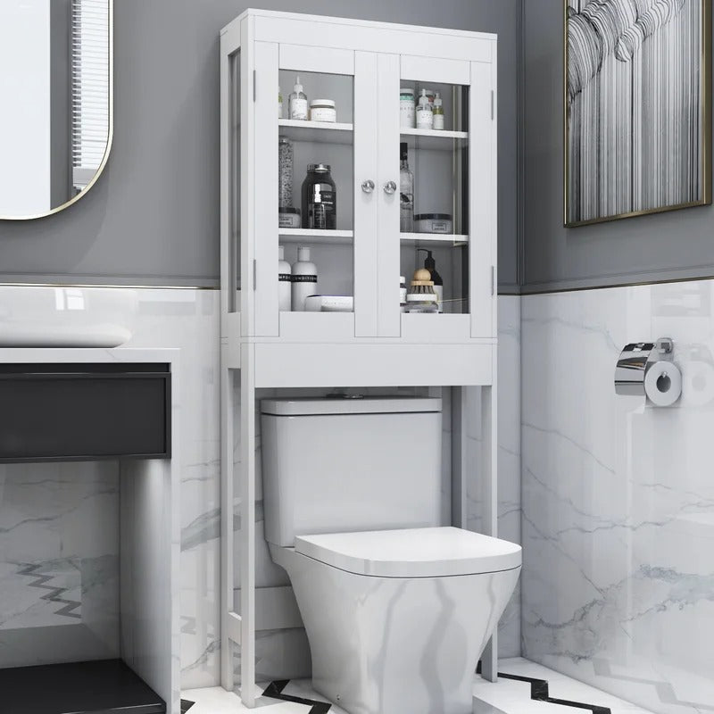 Bathroom Cabinets: 25.98'' W x 64.96'' H x 9.01'' D Bathroom Cabinet