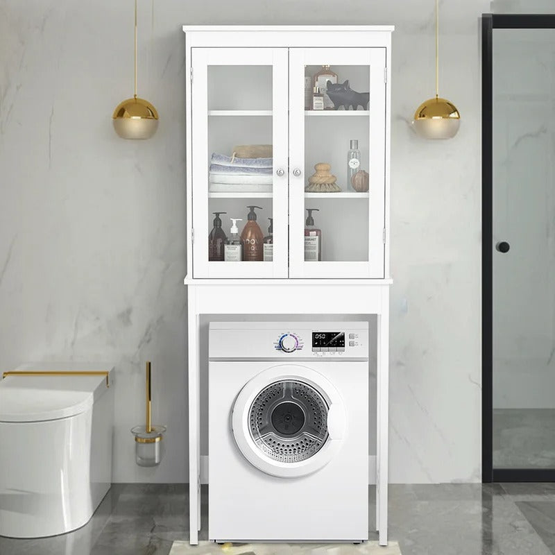 Bathroom Cabinets: 25.98'' W x 64.96'' H x 9.01'' D Bathroom Cabinet