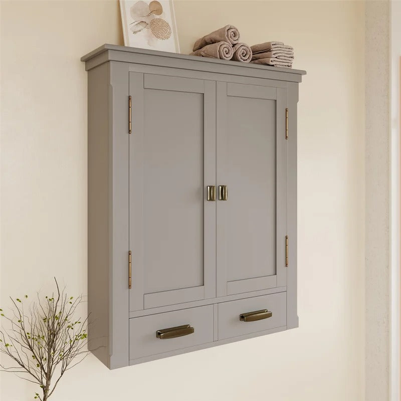 Bathroom Cabinets: 26'' W x 31.5'' H x 7'' D Wall Mounted Bathroom Cabinet