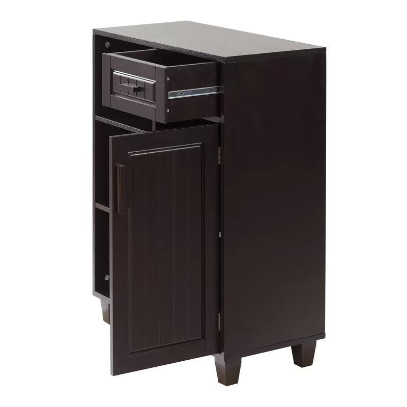 Bathroom Cabinets: 26'' W x 34.25'' H x 12.5'' D Free-Standing Bathroom Cabinet