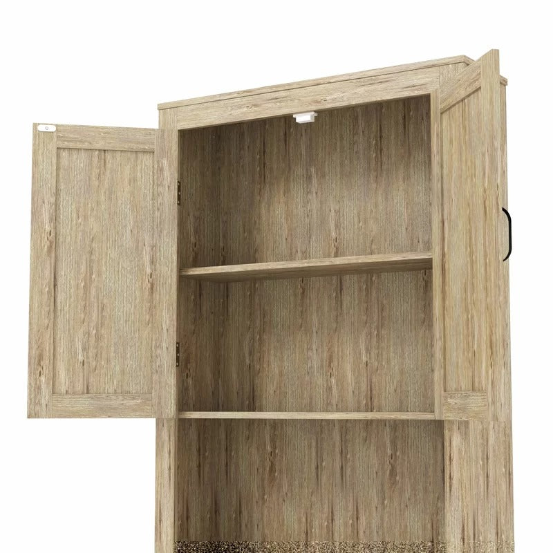 Bathroom Cabinets: 26'' W x 65.9'' H x 9.63'' D Over-The-Toilet Storage