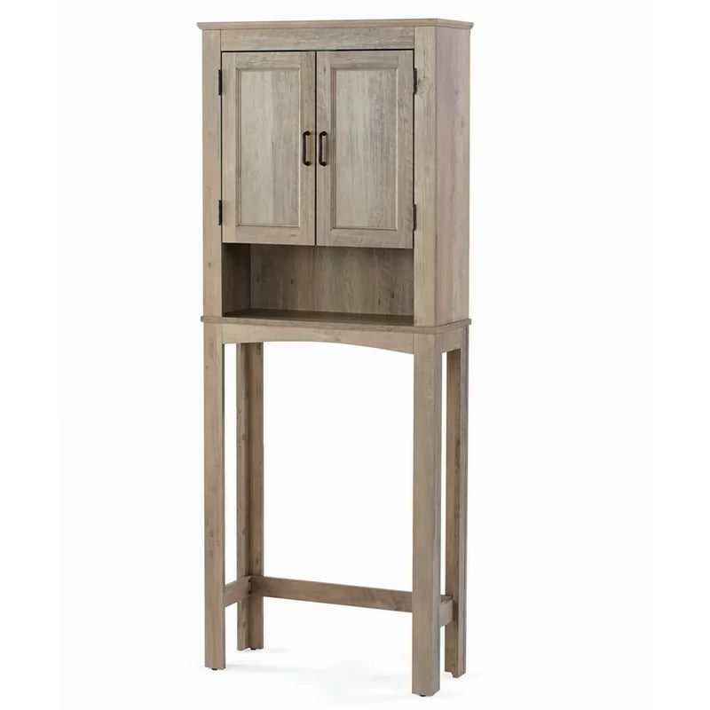 Bathroom Cabinets: 26'' W x 65.9'' H x 9.63'' D Over-The-Toilet Storage