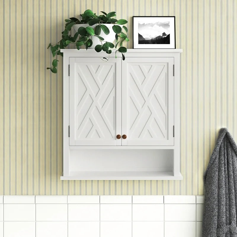 Bathroom Cabinets: 27'' W x 29'' H x 8'' D Wall Mounted Bathroom Cabinet