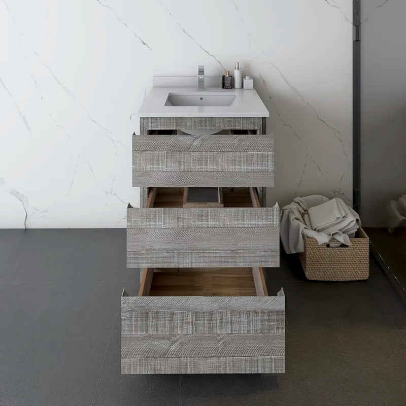 Bathroom Cabinets: Floor Standing 23" Single Bathroom Vanity Base Only