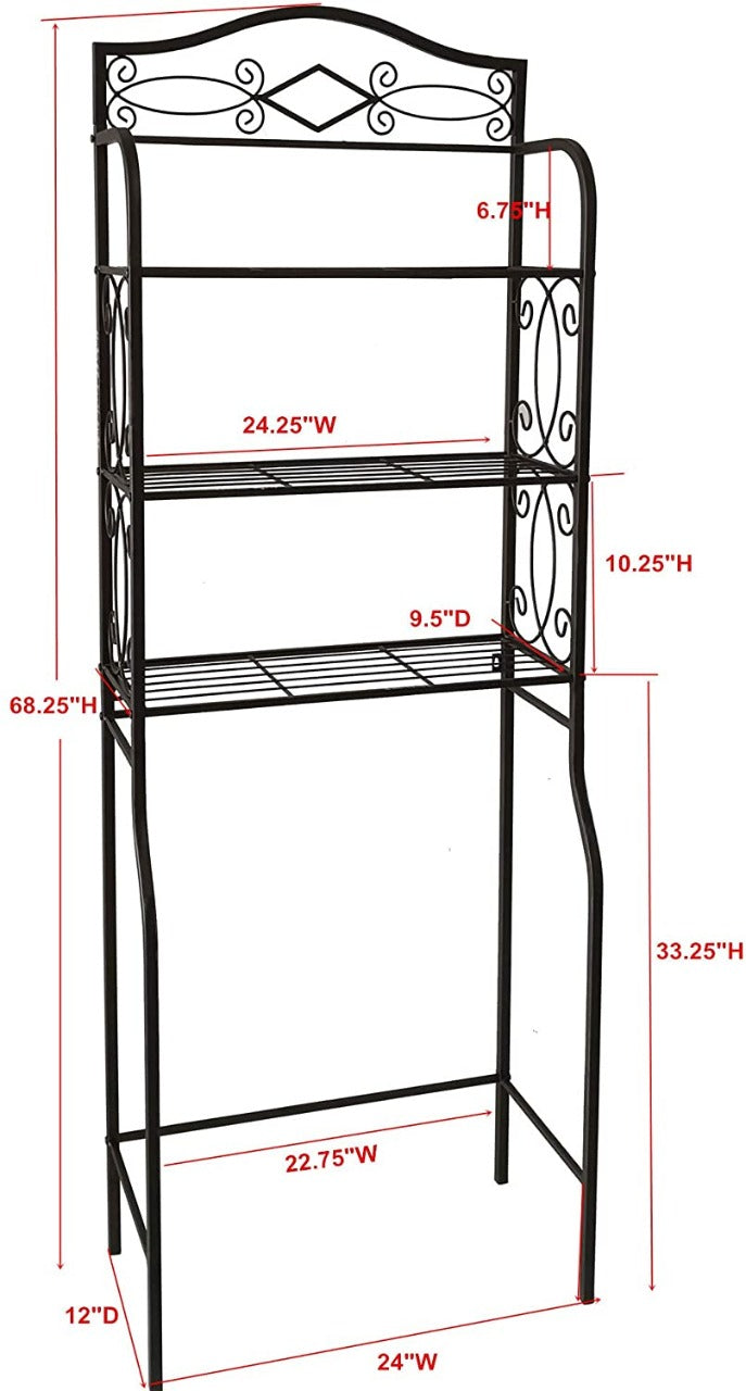 Bathroom Cabinets: Metal Bathroom Rack