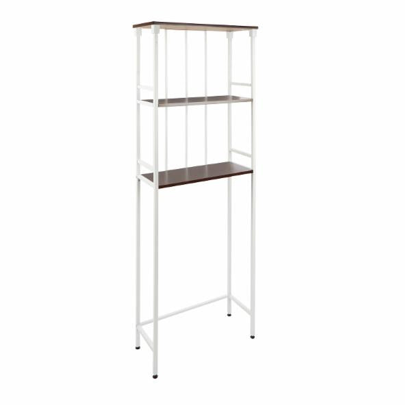 Bathroom Cabinets: Mixed Material Bathroom Collection 3 Tier Space saver