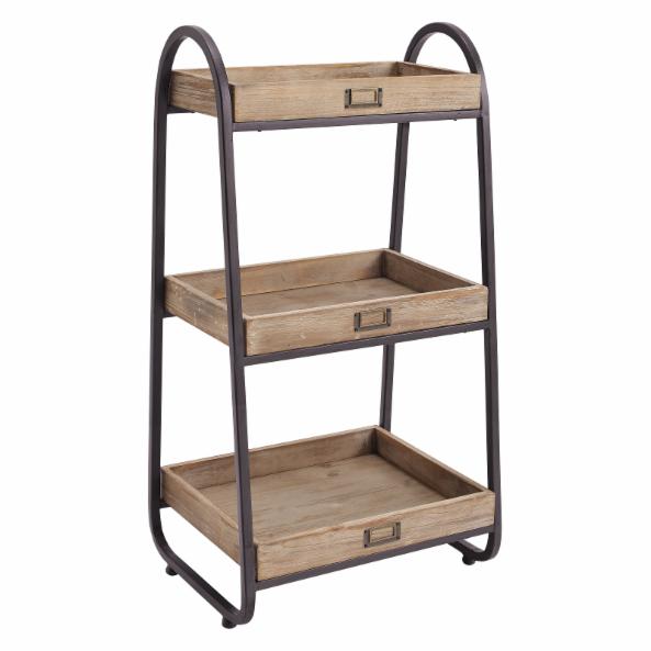 Bathroom Cabinets: Three Tiered Bath Stand