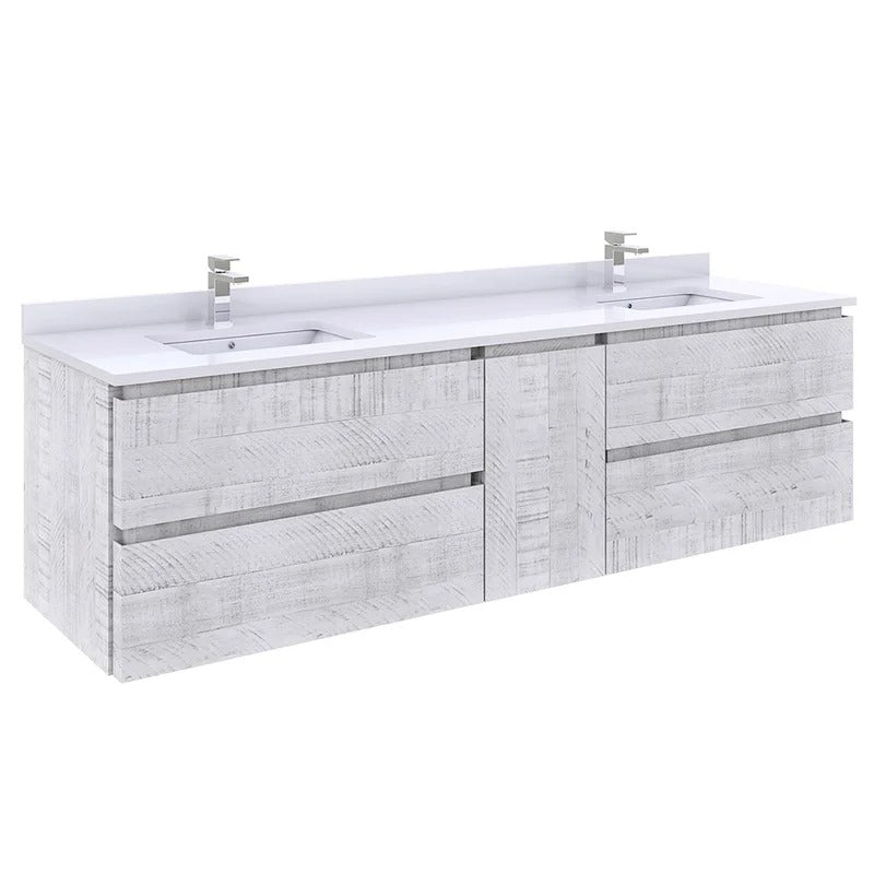 Bathroom Cabinets: Wall Hung 70" Double Bathroom Vanity Base Only