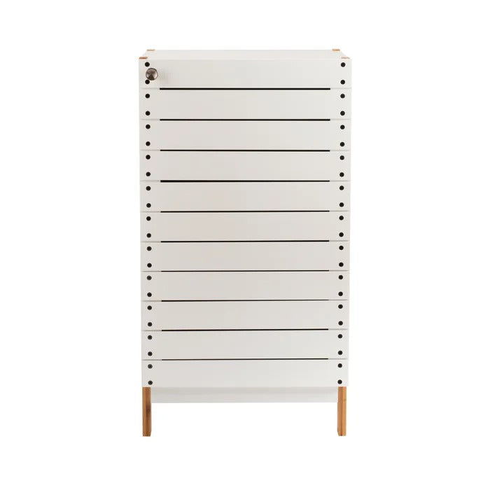 Bathroom Linen Cabinets: 12.6'' W x 26.97'' H x 14.57'' D Free-Standing Bathroom Cabinet
