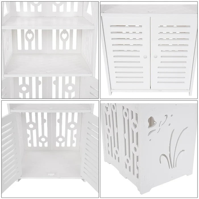 Bathroom Linen Cabinets:12.6'' W x 31.5'' H x 10.6'' D Linen Cabinet