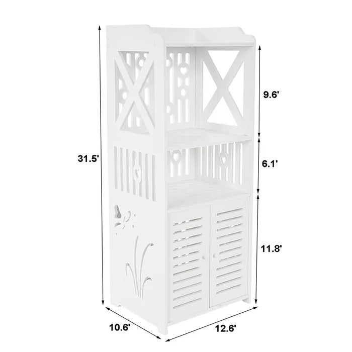 Bathroom Linen Cabinets:12.6'' W x 31.5'' H x 10.6'' D Linen Cabinet