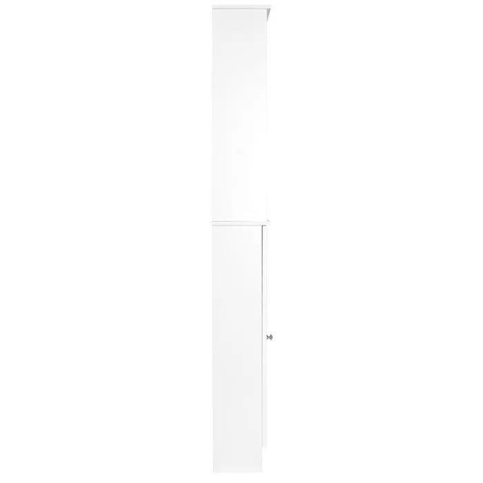 Bathroom Linen Cabinets:13.38'' W x 65.50'' H x 8'' D Linen Cabinet