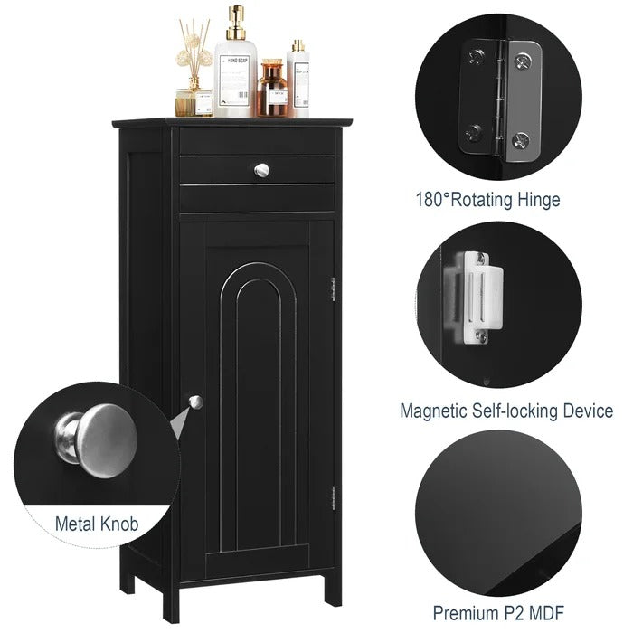 Bathroom Linen Cabinets:14'' W x 34.5'' H x 12'' D Linen Cabinet