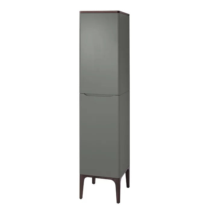Bathroom Linen Cabinets:15.75'' W x 70.98'' H x 18.11'' D Solid Wood Linen Cabinet