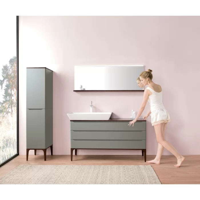 Bathroom Linen Cabinets:15.75'' W x 70.98'' H x 18.11'' D Solid Wood Linen Cabinet