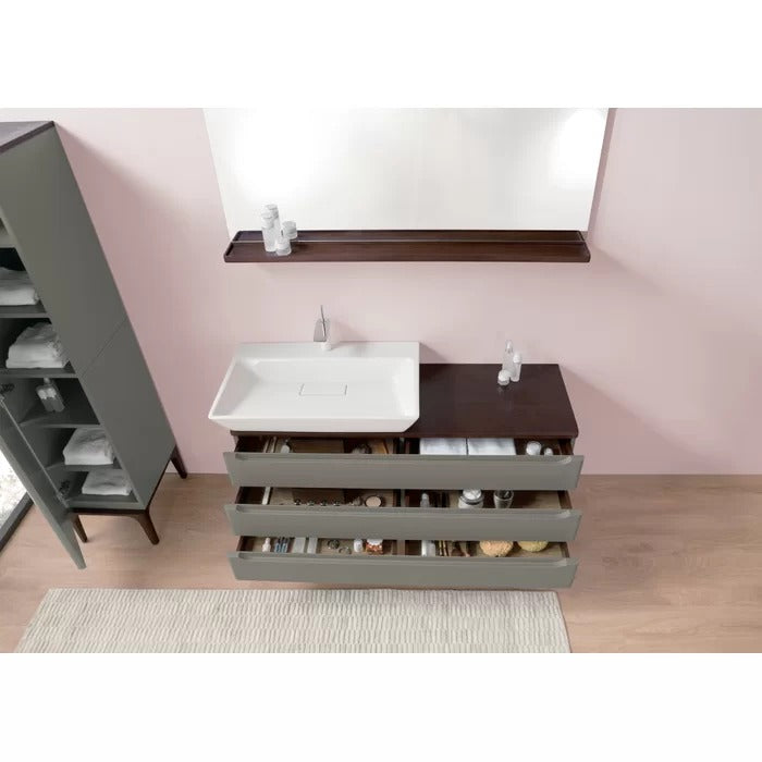 Bathroom Linen Cabinets:15.75'' W x 70.98'' H x 18.11'' D Solid Wood Linen Cabinet