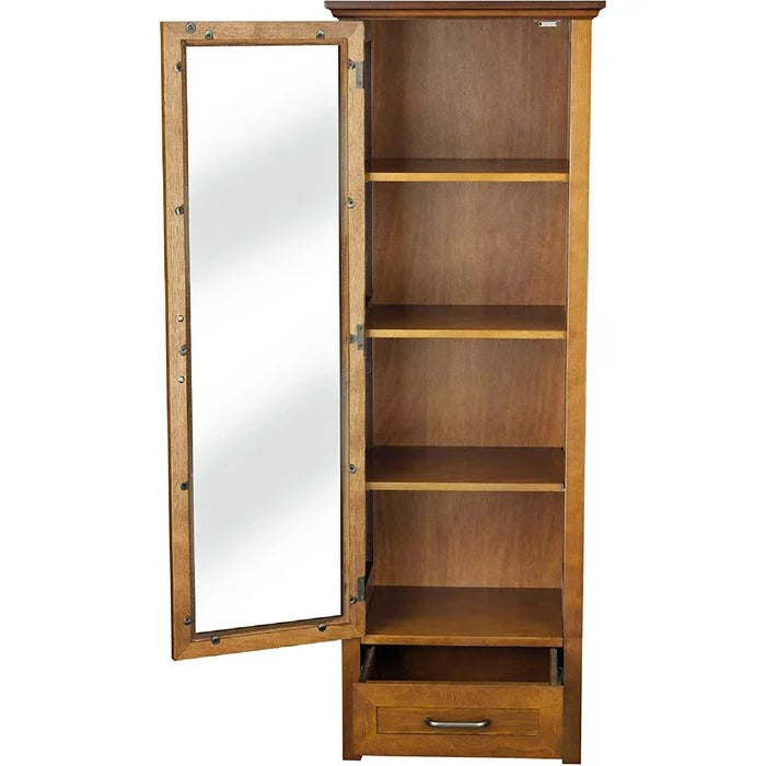Bathroom Linen Cabinets:17'' W x 48.5'' H x 13.5'' D Linen Cabinet