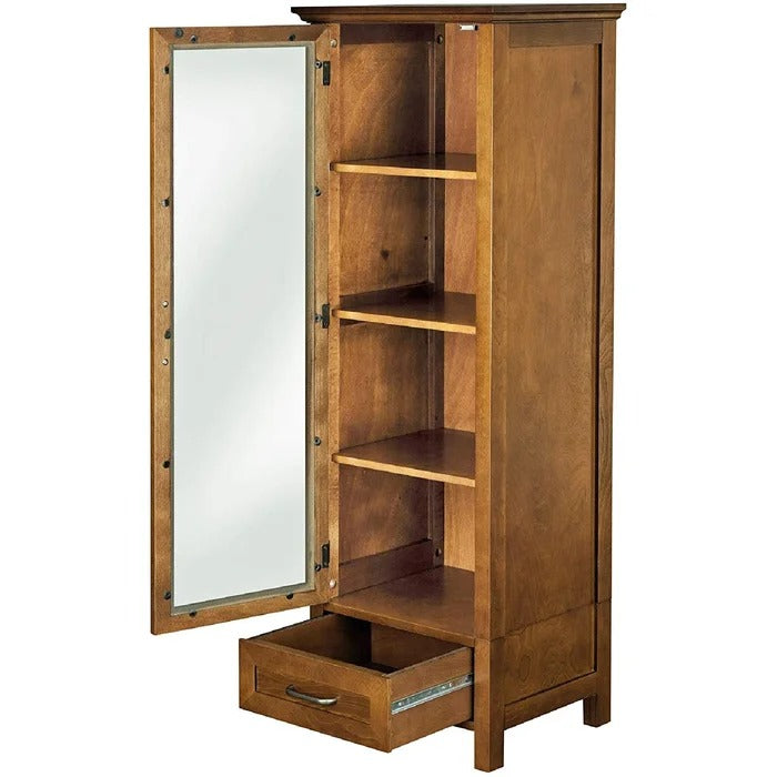 Bathroom Linen Cabinets:17'' W x 48.5'' H x 13.5'' D Linen Cabinet