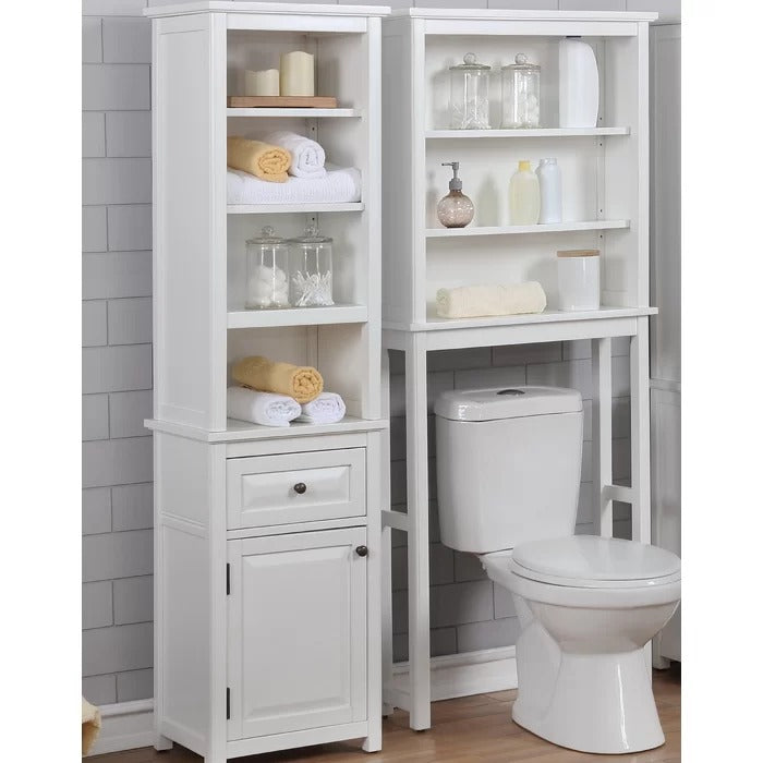Bathroom Linen Cabinets :17'' W x 65'' H x 13'' D Linen Cabinet