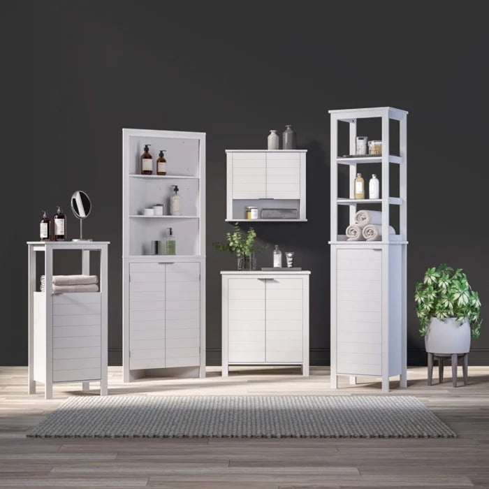 Bathroom Linen Cabinets: 23.31'' W x 63.88'' H x 11.19'' D Linen Cabinet