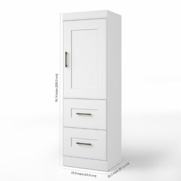 Bathroom Linen Cabinets: 2 Drawer Storage Cabinet