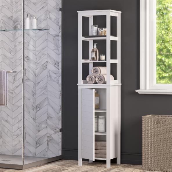 Bathroom Linen Cabinets: White Linen Cabinet
