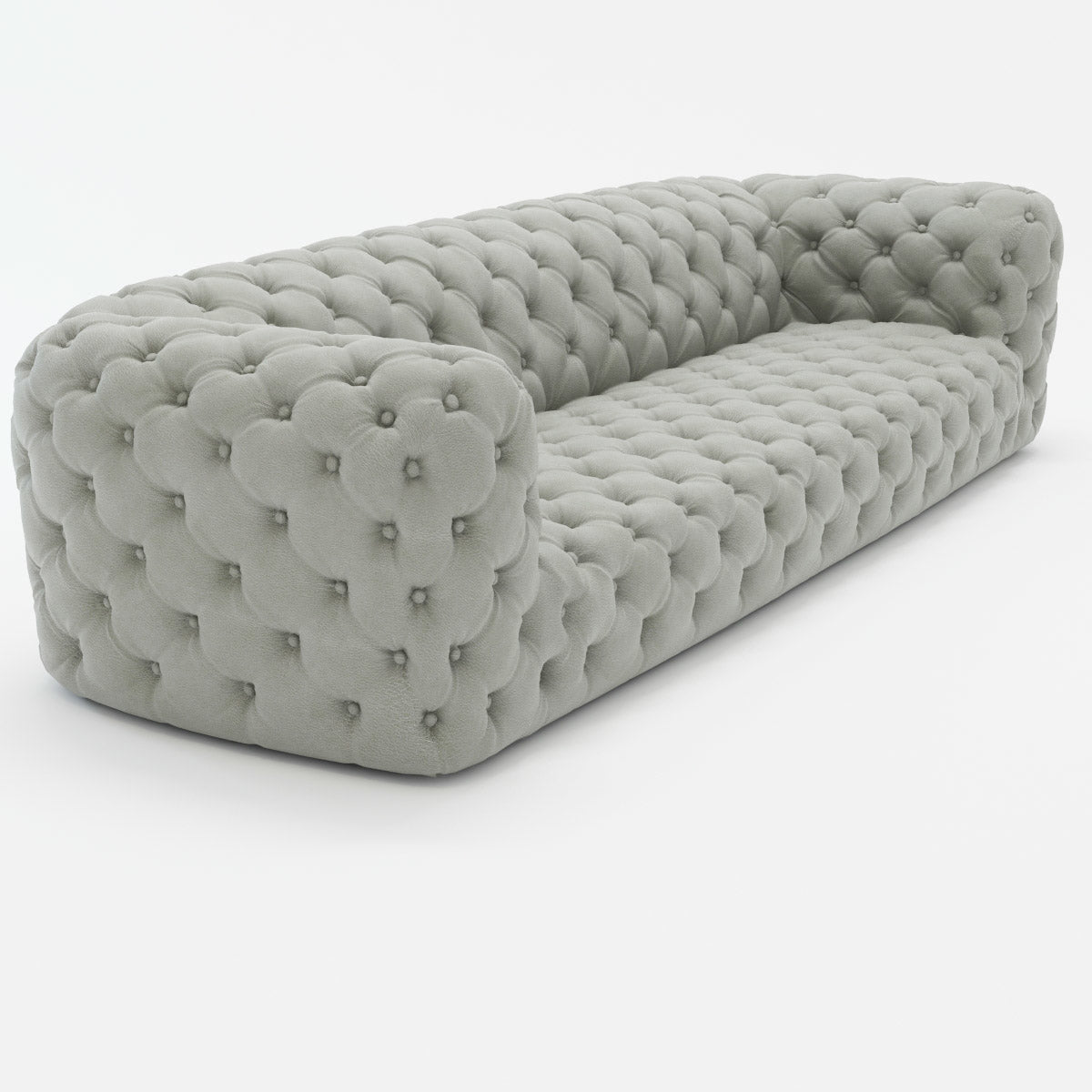 3 Seater Sofa Set:- Baxter Velvet Fabric Chesterfield Sofa Set