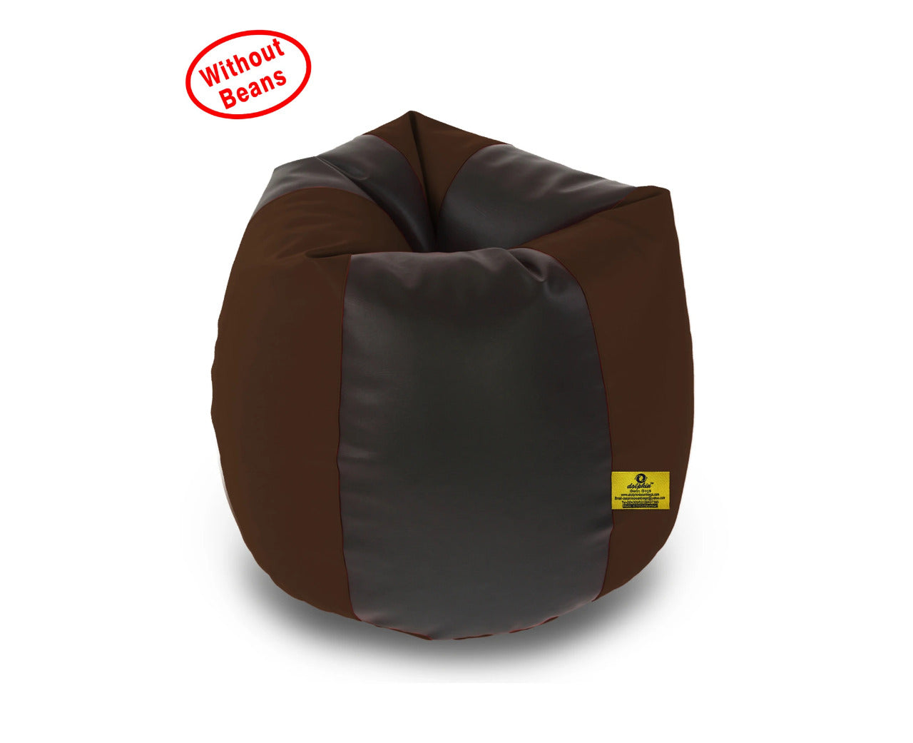 Bean Bag XL BLACK&BROWN BEAN BAG-COVER (Without Beans)