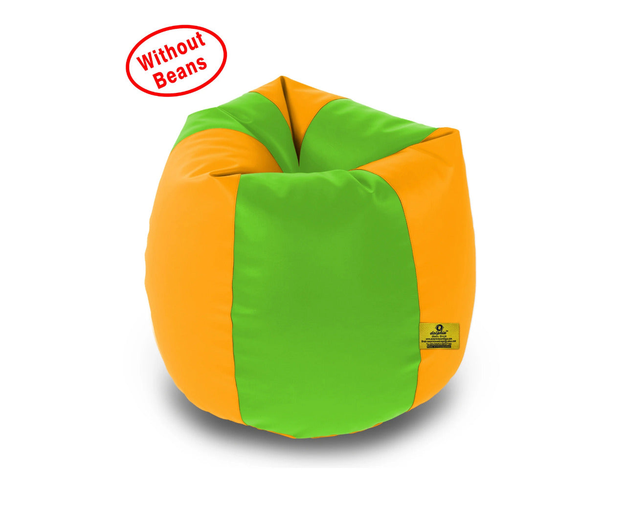 Bean Bag XL F.GREEN&YELLOW BEAN BAG-COVERS(Without Beans)