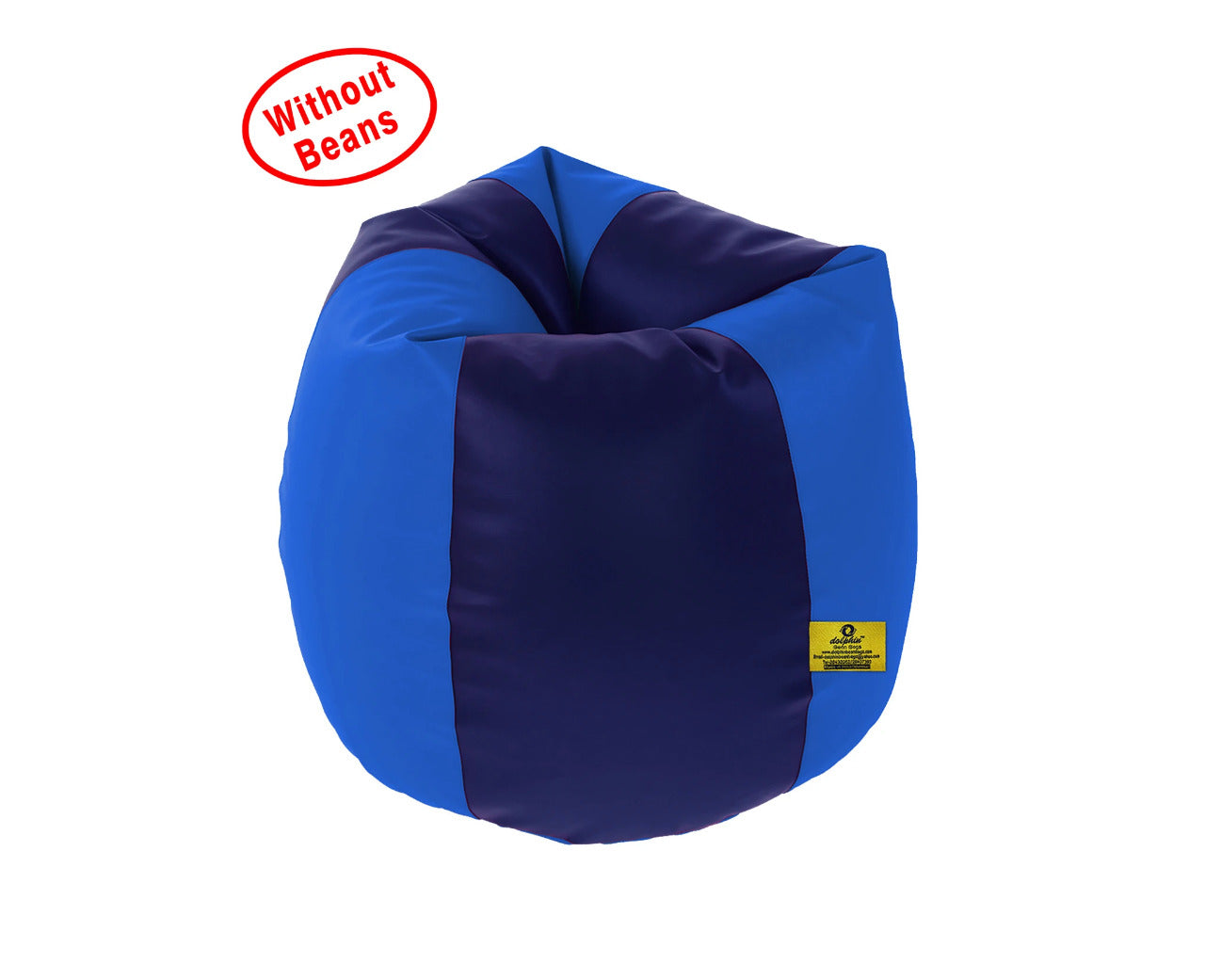 Bean Bag: XL BLACK&R.BLUE BEAN BAG-COVER (Without Beans)