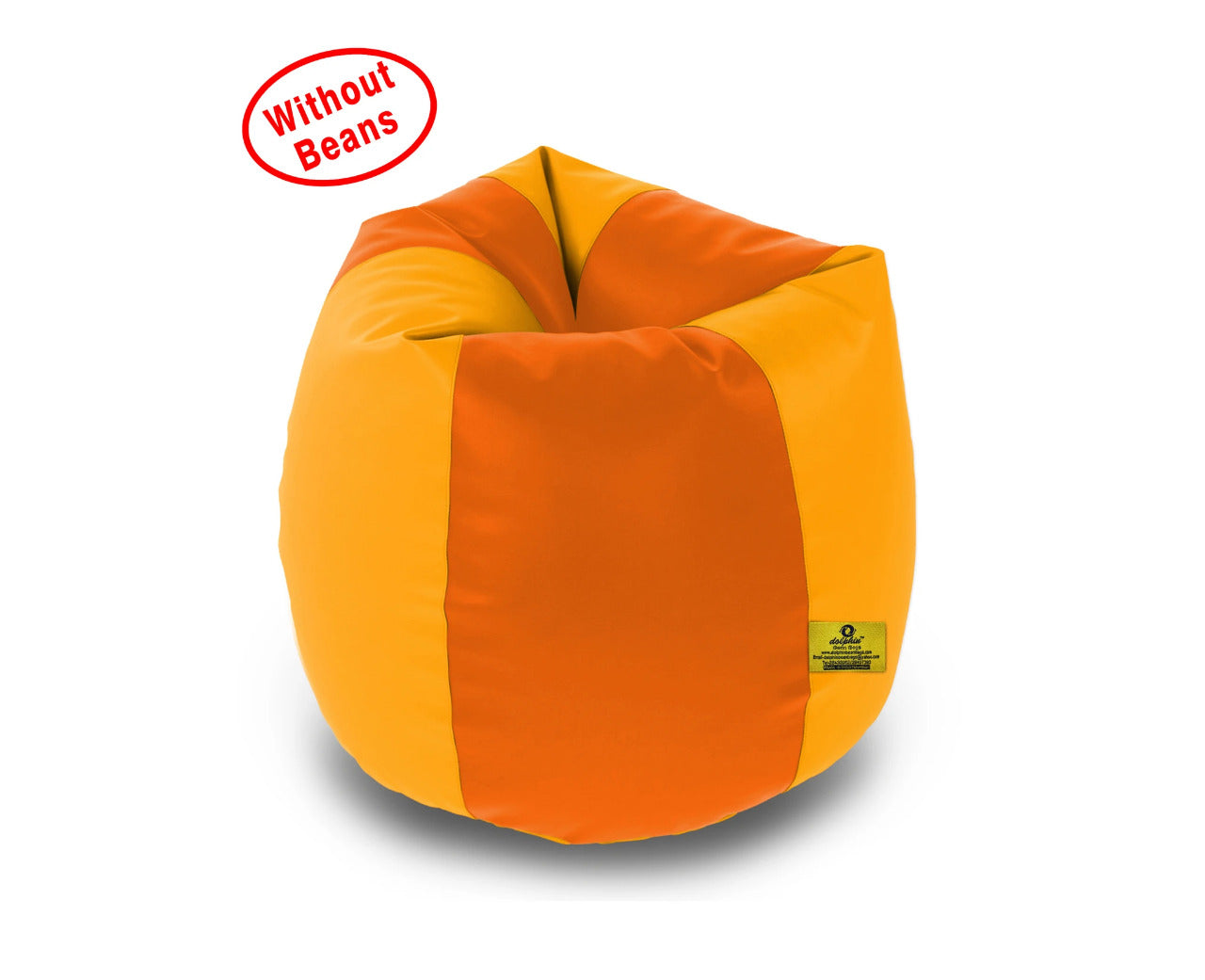 Bean Bag XL ORANGE&YELLOW BEAN BAG-COVERS(Without Beans)