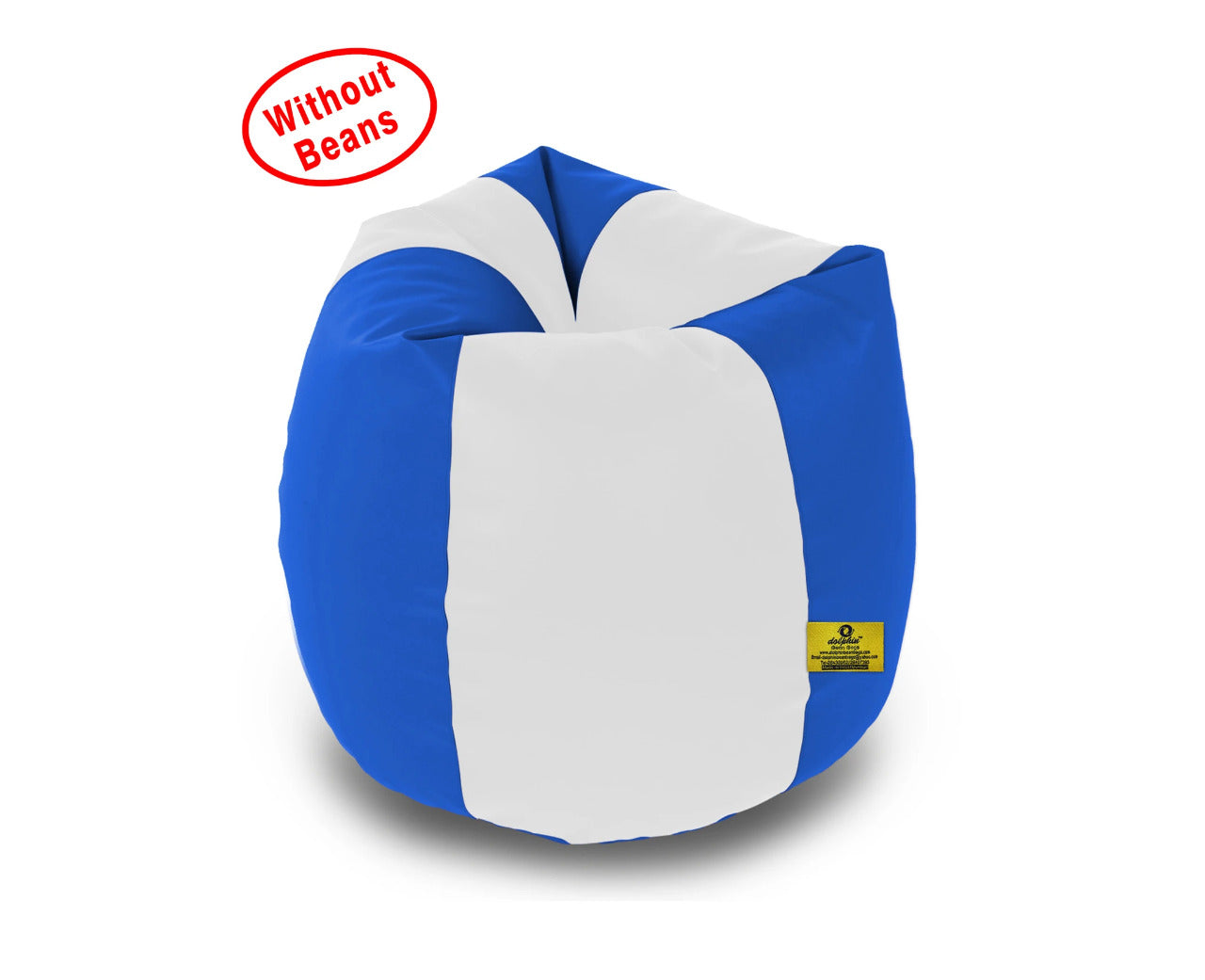 Bean Bag XL WHITE&R.BLUE BEAN BAG-COVERS(Without Beans)