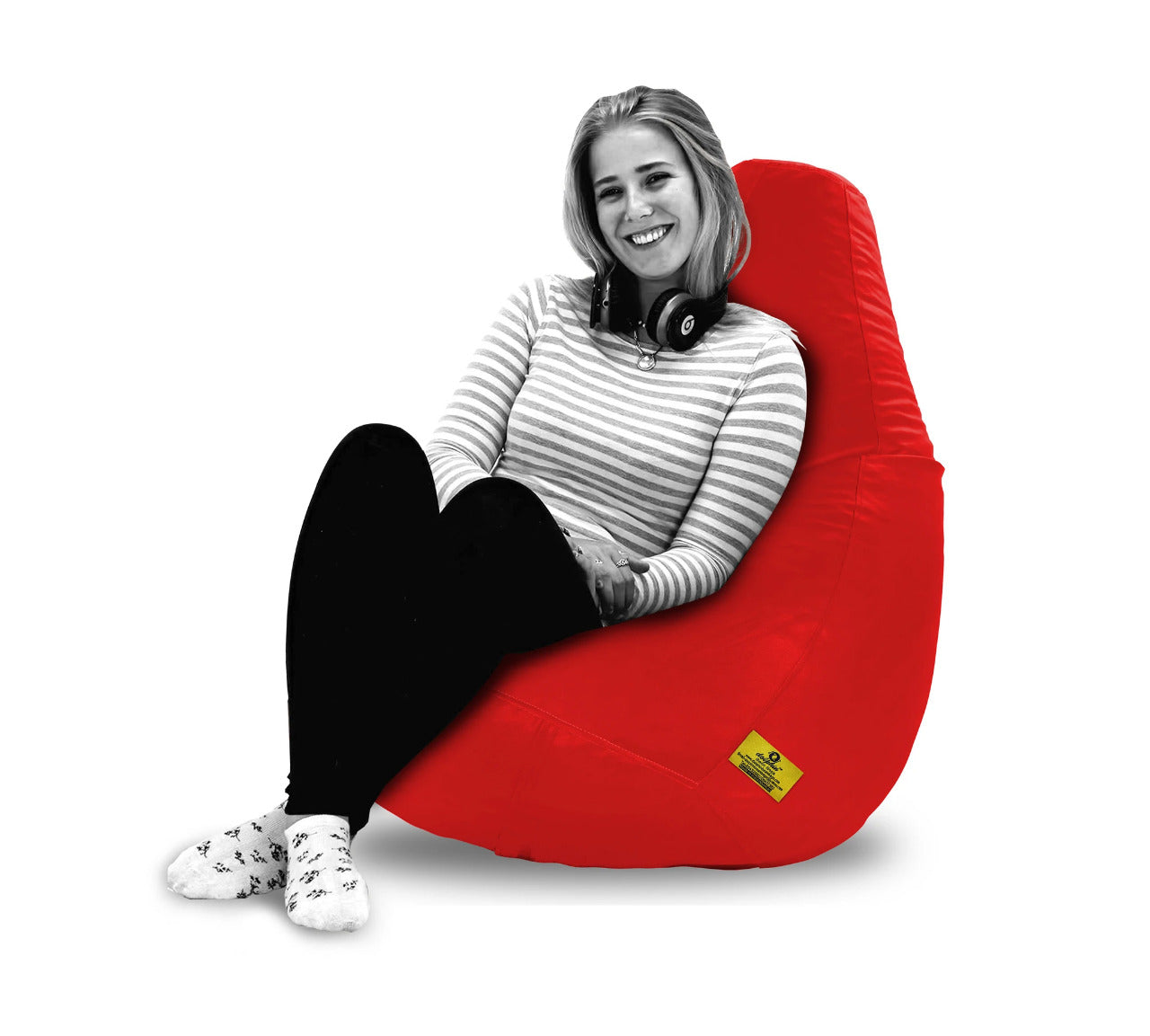 Bean Bag : XXL BEAN BAG-RED - Filled (With Beans)