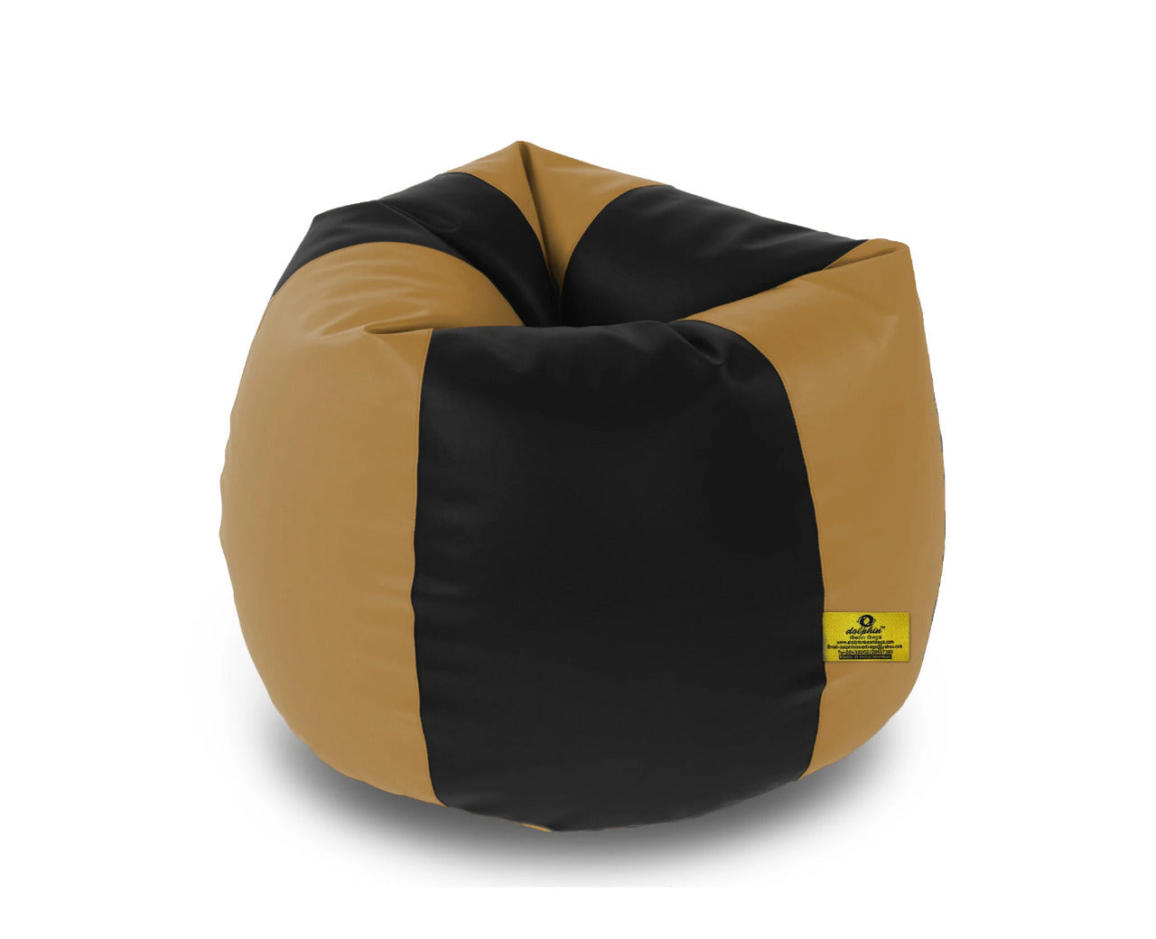 Bean Bag : 2XL BLACK&FAWN BEAN BAG-FILLED(With Beans)