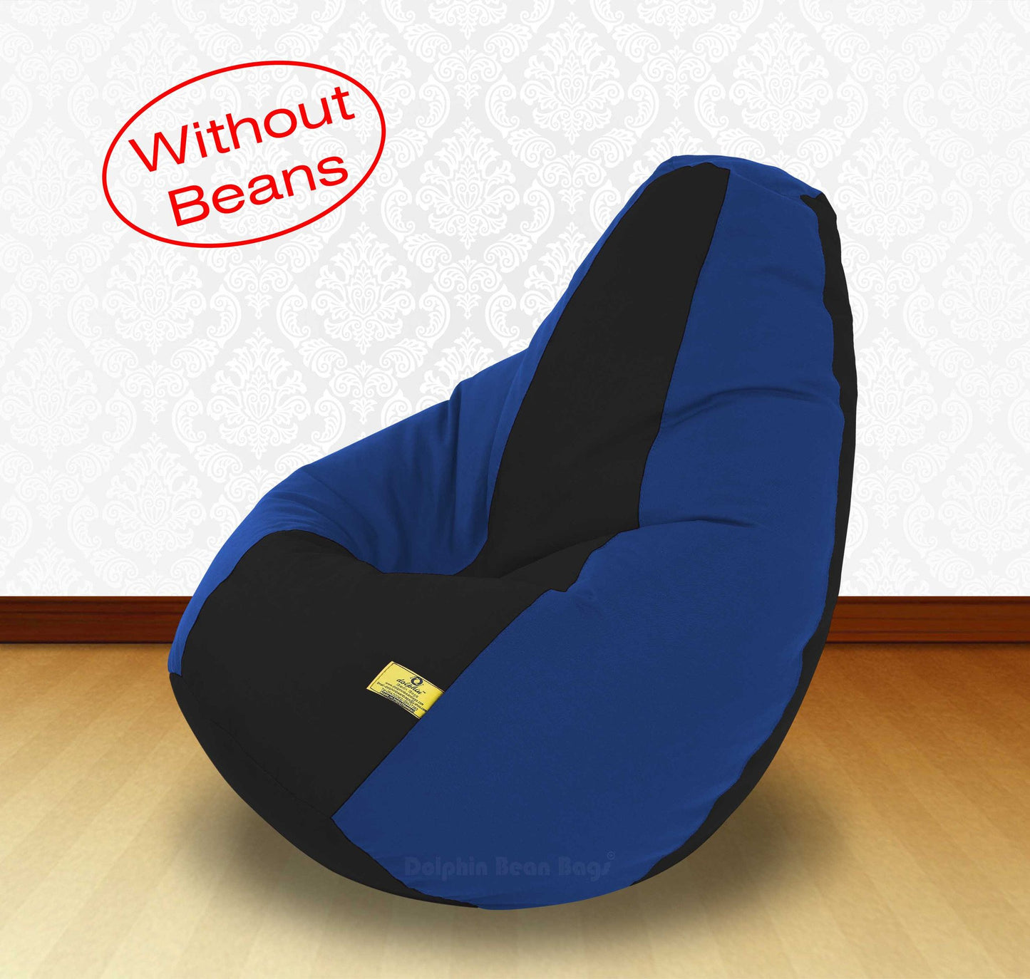 Bean Bag XXL BLACk R.BLUE-FABRIC-COVERS(WITHOUT BEANS)