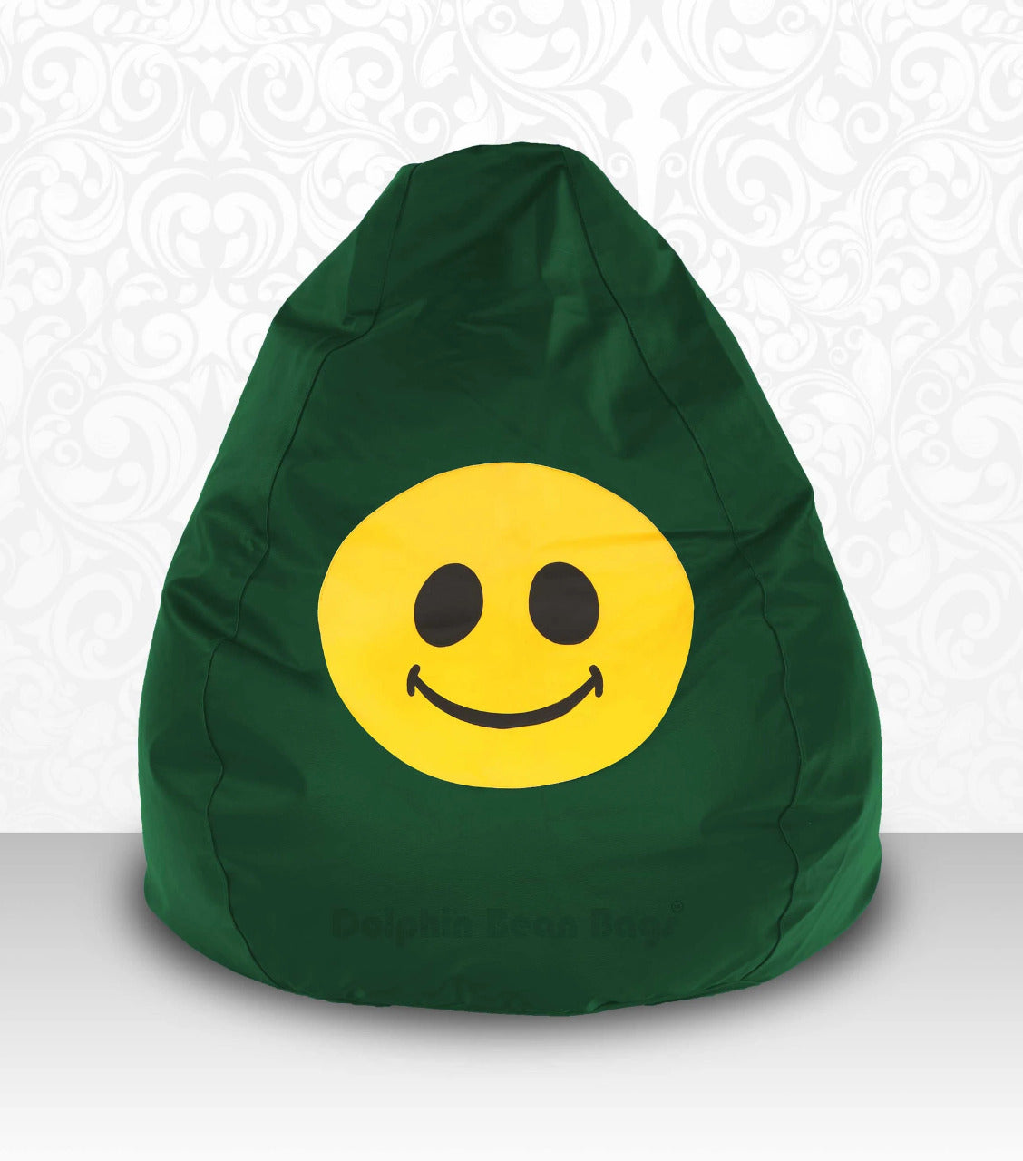 Bean Bag : XXL Bean Bag B.Green-Smiley-FILLED (with Beans)