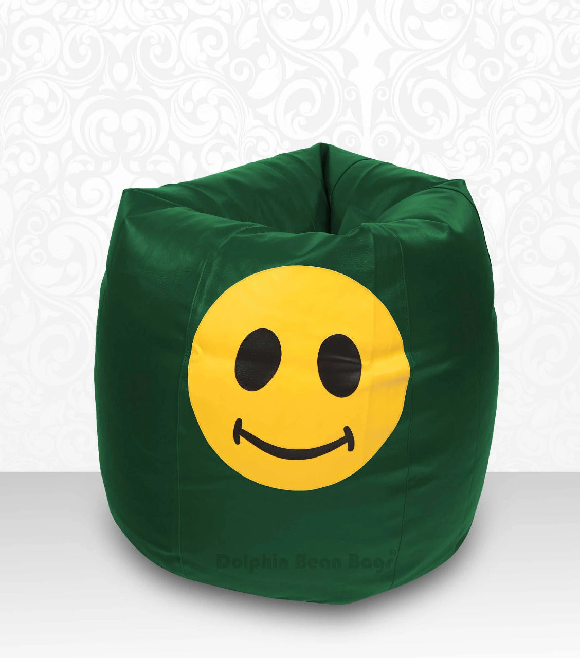 Bean Bag : XXL Bean Bag B.Green-Smiley-FILLED (with Beans)