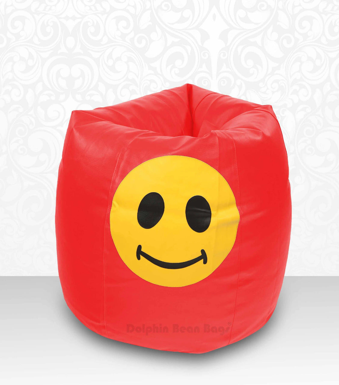 Bean Bag 2XL Bean Bag Red-Smiley-FILLED (with Beans)