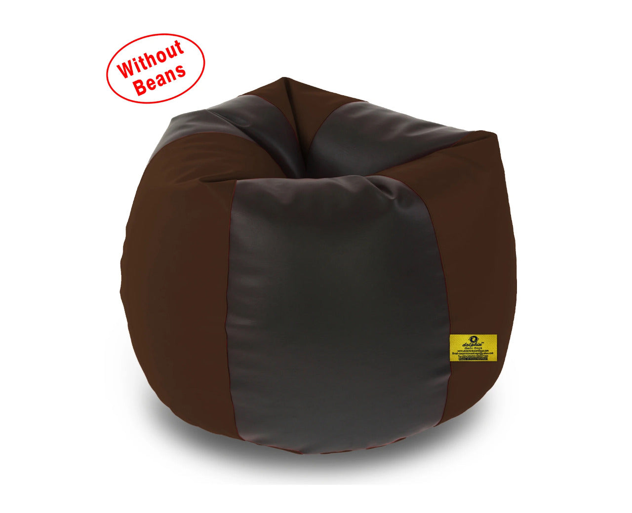 Bean Bag: XXL Black & Brown Bean Bag Cover (Without Beans)