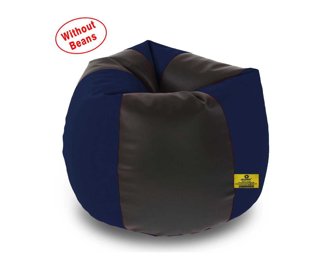 Bean Bag: XXL Black & N.Blue Bean Bag Cover (Without Beans)