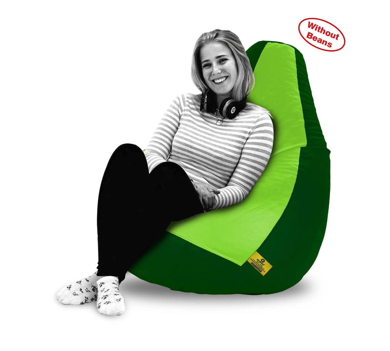 Bean Bag XXL F.GREEN&B.GREEN BEAN BAG-COVERS(Without Beans)