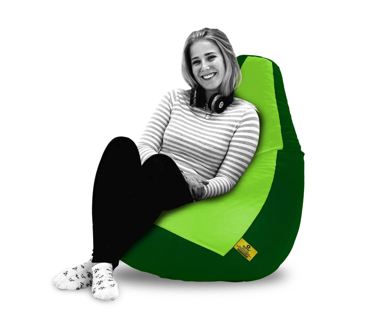 Bean Bag : XXL F.GREEN&B.GREEN BEAN BAG-FILLED(With Beans)