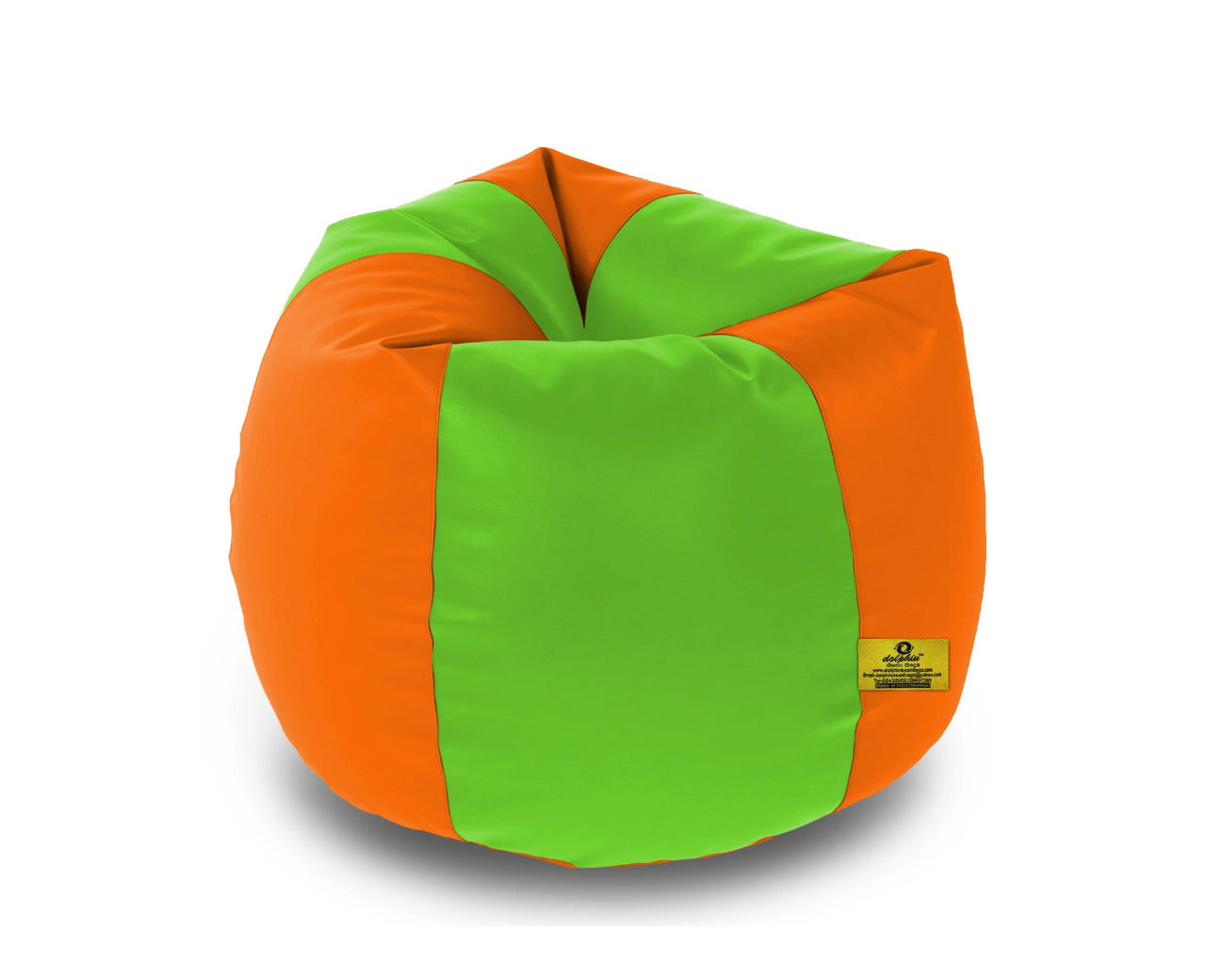 Bean Bag : XXL F.GREEN&ORANGE BEAN BAG-FILLED(With Beans)