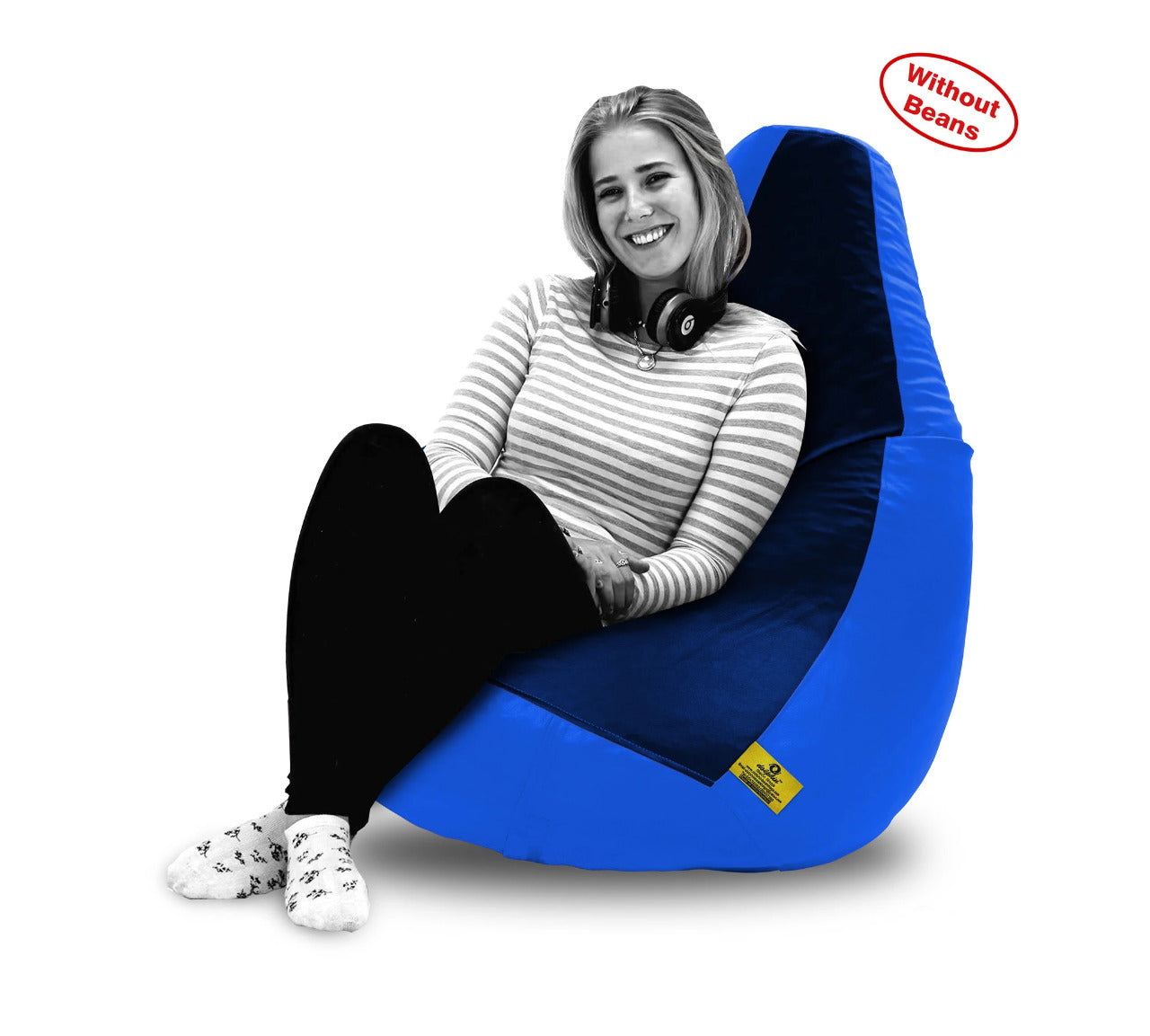 Bean Bag XXL N.BLUE&R.BLUE BEAN BAG-COVER (Without Beans)