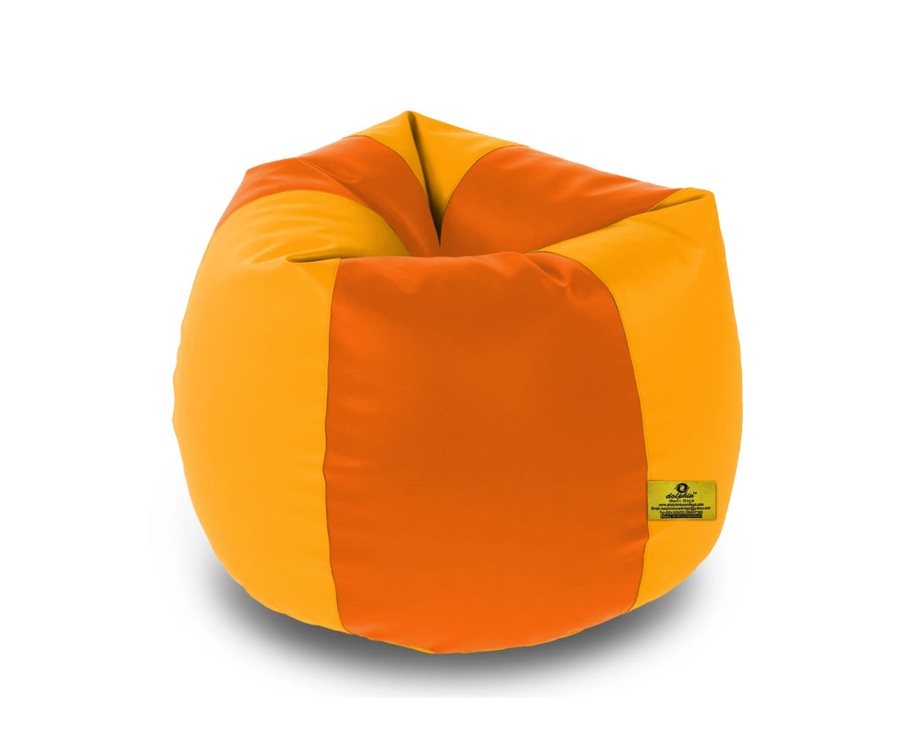 Bean Bag : XXL ORANGE&YELLOW BEAN BAG-FILLED(With Beans)