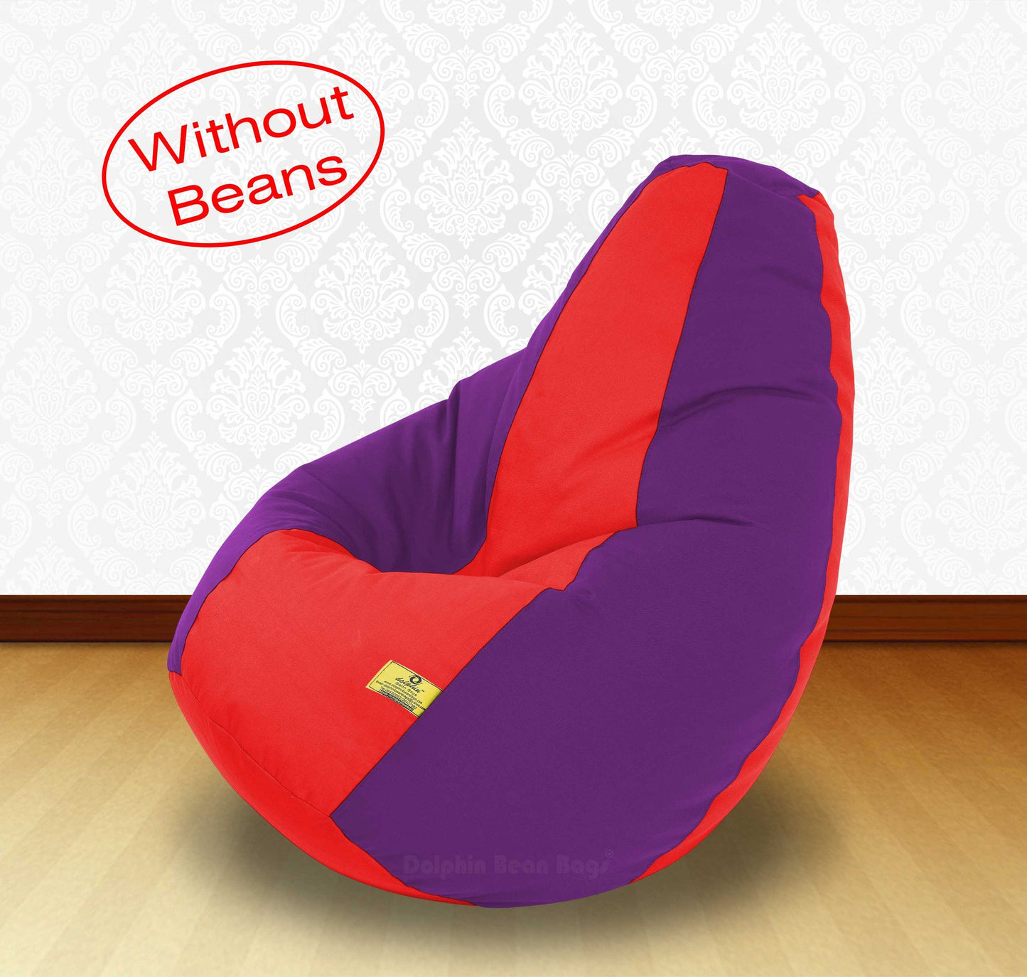 Bean Bag XXL RED PURPLE-FABRIC-COVERS(WITHOUT BEANS)