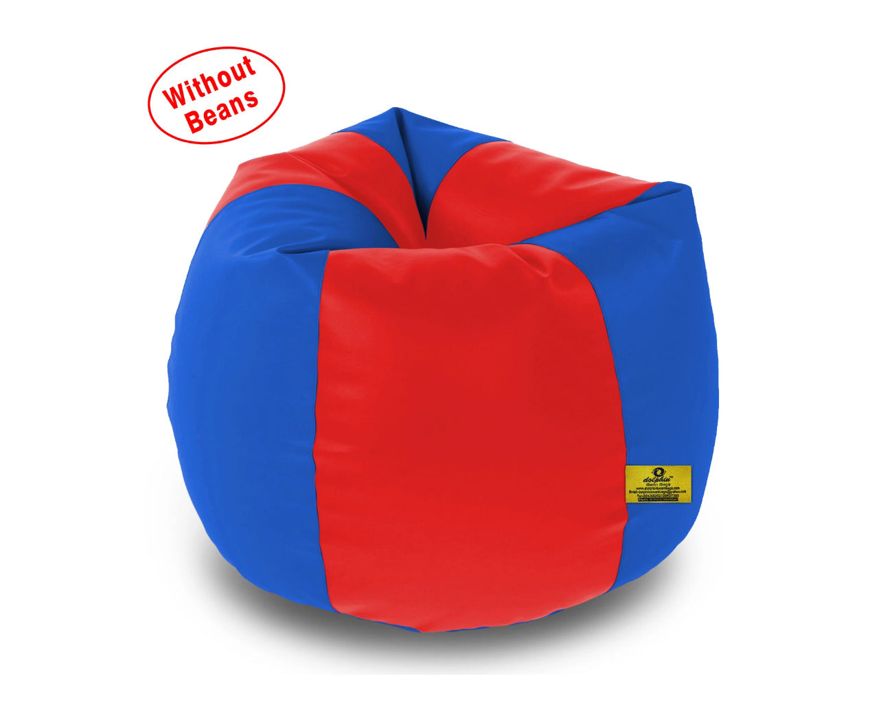 Bean Bag XL RED&R.BLUE BEAN BAG-COVER (Without Beans)