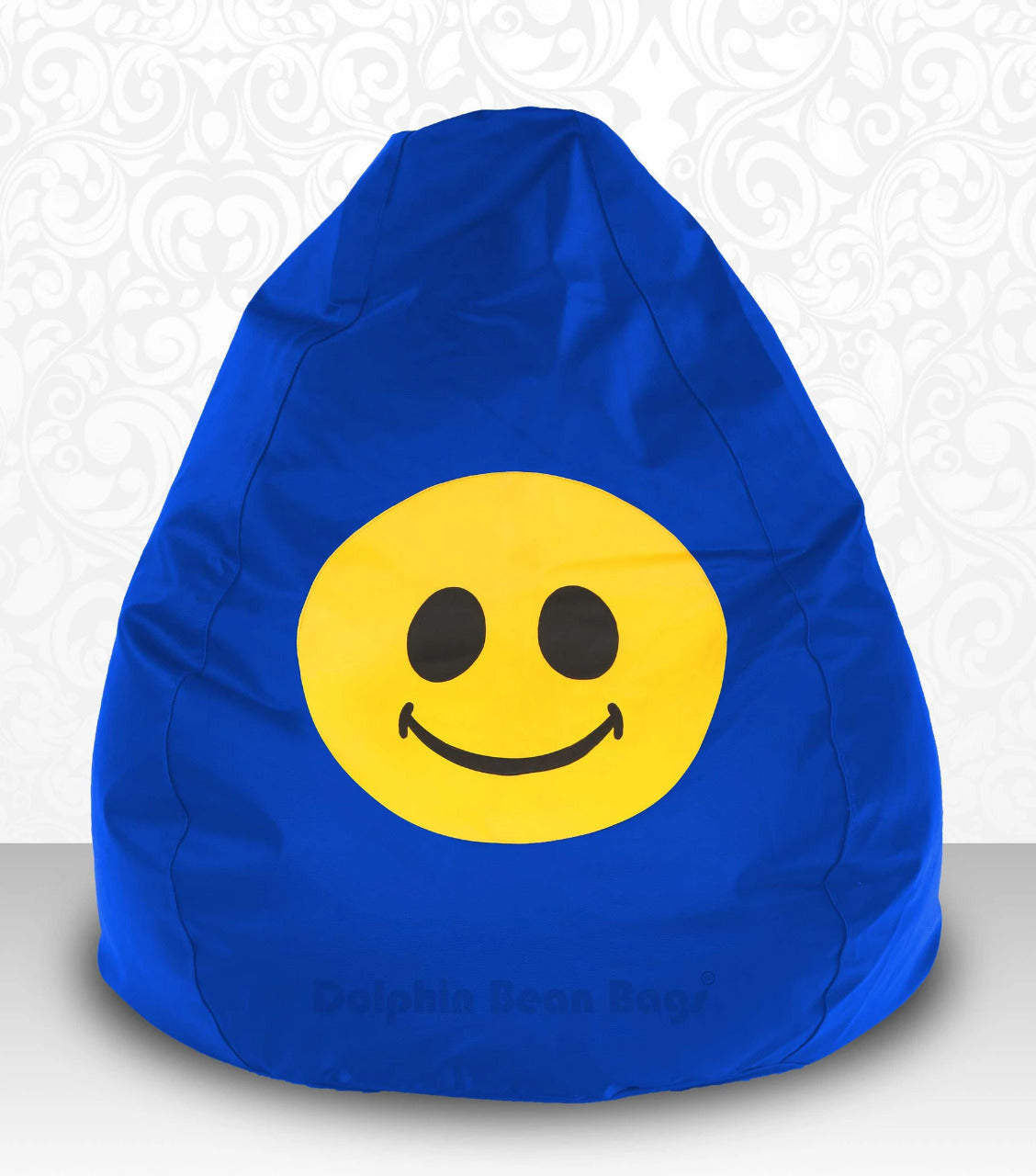 Bean Bag : XXXL Bean Bag R.Blue-Smiley-FILLED (with Beans)