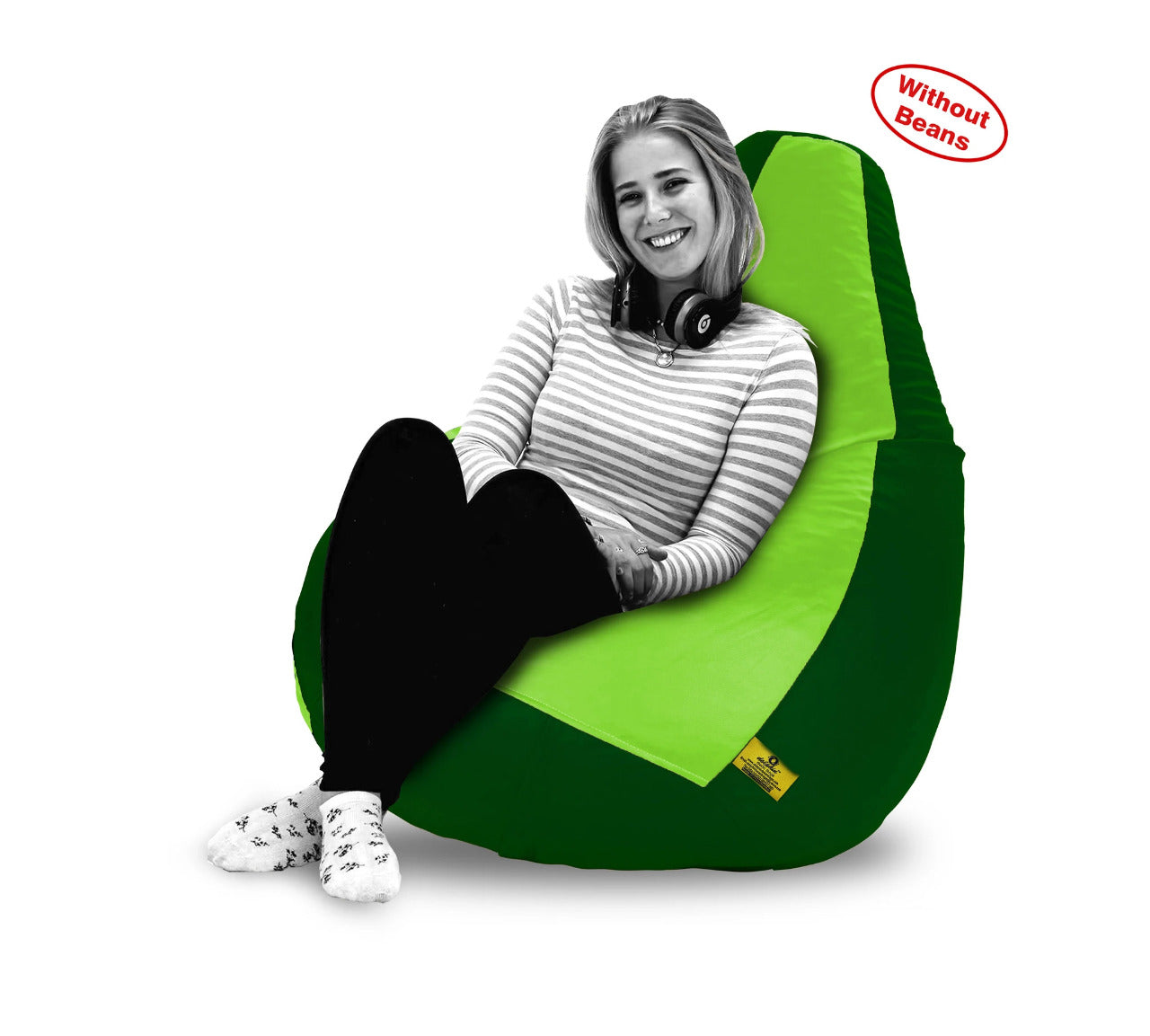 Bean Bag XXXL F.GREEN&B.GREEN BEAN BAG-COVERS(Without Beans)