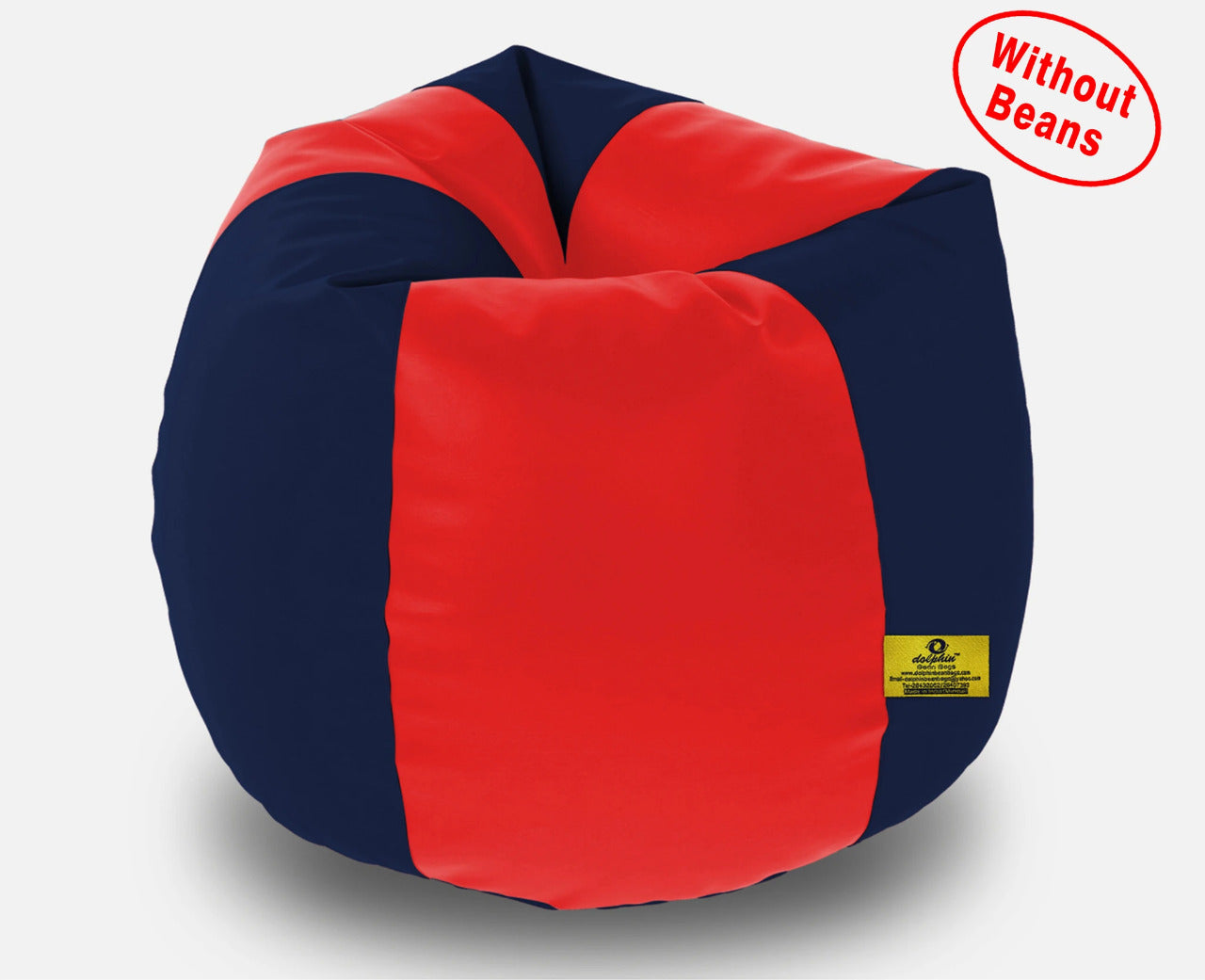 Bean Bag XXXL RED&NAVY BLUE BEANBAG-COVER (Without Beans)